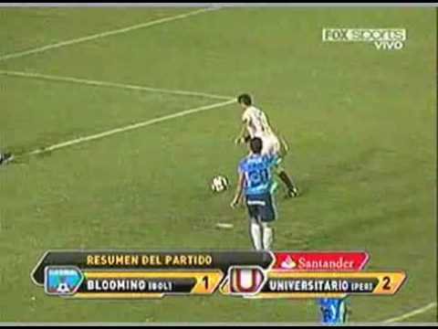 Blooming (1) - UNIVERSITARIO DE DEPORTES (2) Copa Libertadores 2010 (11-02-2010)