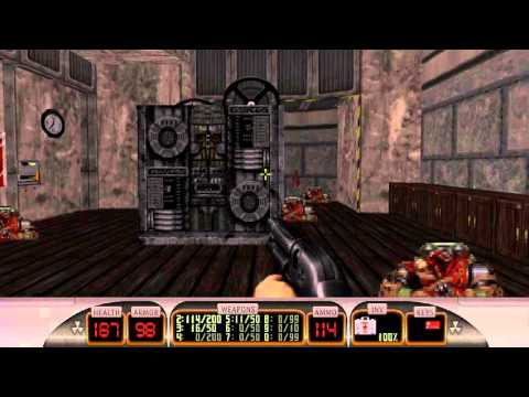 Duke Nukem 3D (100 % WALKTHROUGH ) Episode 1 Level 1: Holywood Holocaust + DOWNLOAD