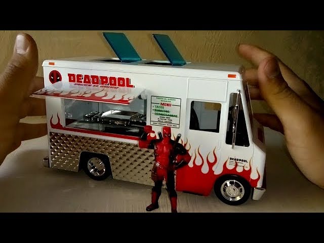 Vídeo relacionado con Jada Toys Vehículo Taco Truck X-Force 7 cm. Deadpool. Diecast. 1:24