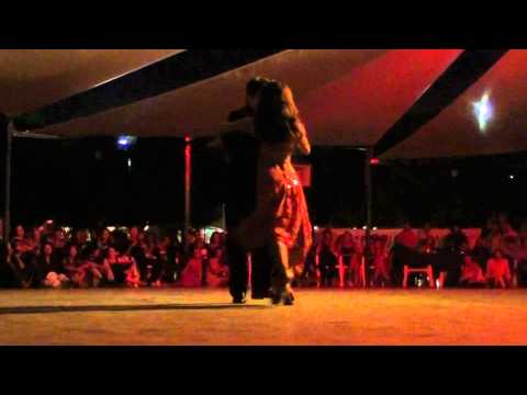  Alejandra Hobert  and  Adrian Veredice  are  dancing  at  Catania Tango Festival  in  2010