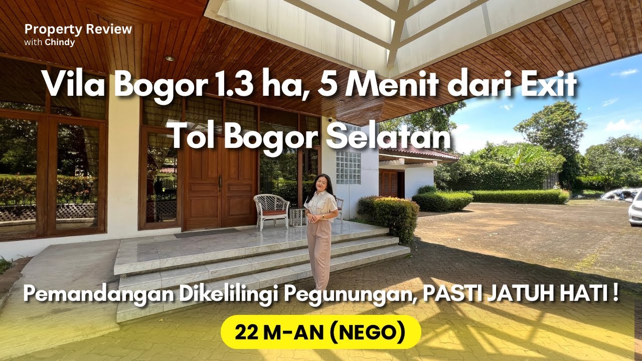 Bogor City Villa View Mountain Spacious Green 5 Minutes From Toll Exit