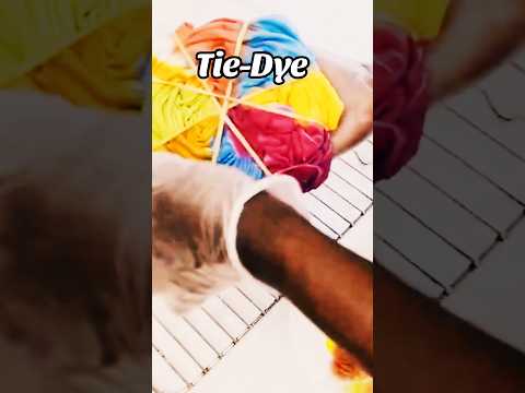 Tie dye with food colouring #tiedye #art