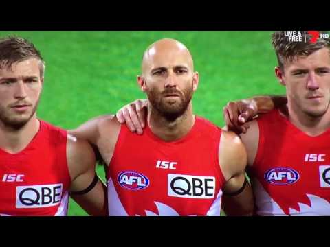 AFL Finals 2016 - Australian National Anthem (Sydney Swans vs Adelaide Crows)