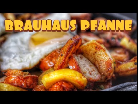 Diese BRAUHAUS PFANNE kombiniert BRATKARTOFFELN, BRATWURST & BACON - deutsches BBQ-Video - 0815BBQ