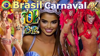 🇧🇷 4K Best 20 Beautiful Super Dancers Rio de Janeiro Carnaval Brazil, Samba Brasil Carnival, Top 2