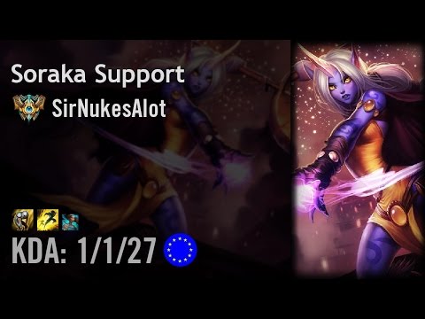 Soraka Support vs Veigar - SirNukesAlot - EUW Challenger Patch 6.15