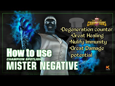 How to use Mister Negative |Abilities breakdown| - Marvel Contest of Champions