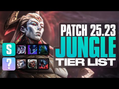 Patch 25.23 Jungle Tier List 🌲— How Good is Zaahen as a Jungler?