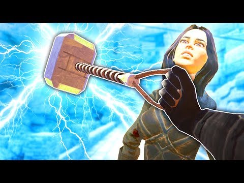 WE CAN FLY?! THE REAL THORS HAMMER! *NEW UPDATE* Thors Hammer 2.0 - Blades and Sorcery VR Mods