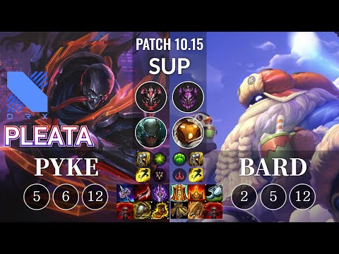 DRX Pleata Pyke vs Bard Sup - KR Patch 10.15