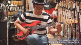 Video thumbnail for Blue Guitars - Wood Custom Guitars / Gene Standard-4 #020 - Fiesta Red by Blue Guitars