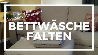 Falten nach KonMari-Methode™ - {Spannbettlaken falten}