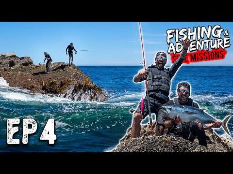 NEW RECORD! World's first Bluefin Tuna Caught off the rocks in New Zealand!? - SIDE MISSION EP4