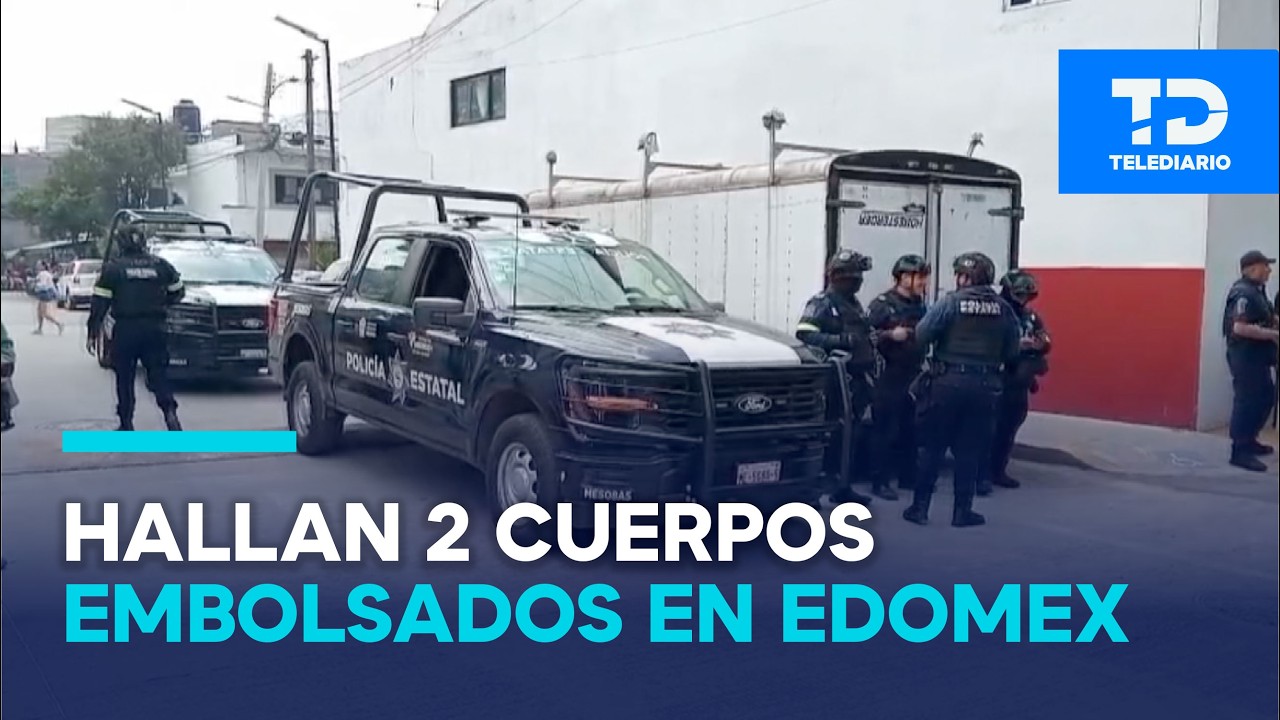 Hallan a dos cuerpos embolsados en Tlalnepantla, Edomex; cámaras captaron a hombres abandonándolos
