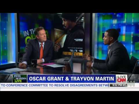 Piers Morgan - Comparing Oscar Grant to Trayvon Martin - 11/07/2013
