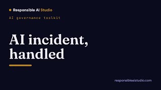 AI governance: respond to AI incidents before they escalate