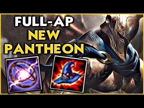 *1077 AP* NEW PANTHEON IS SO OP WITH 1000+ AP (BETTER THAN AD) - League of Legends