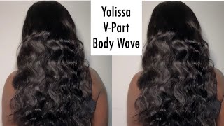 Glueless Natural V part wig | Beginner Friendly | ft Yolissa Hair