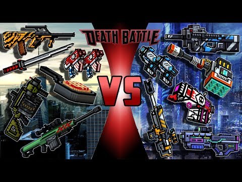 Realistic Weapons VS Future Weapons - Pixel Gun 3D