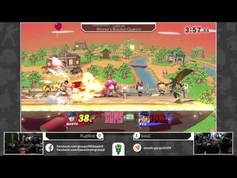 GUMS09 Singles (Winner's Quarters) - Pugwest (Marth) vs belaC (Ryu)