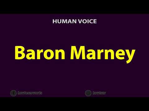 How To pronounce Baron Marney