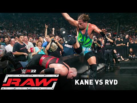 WWE Raw 2003 | Kane vs RVD | No hold barred match | 2k22