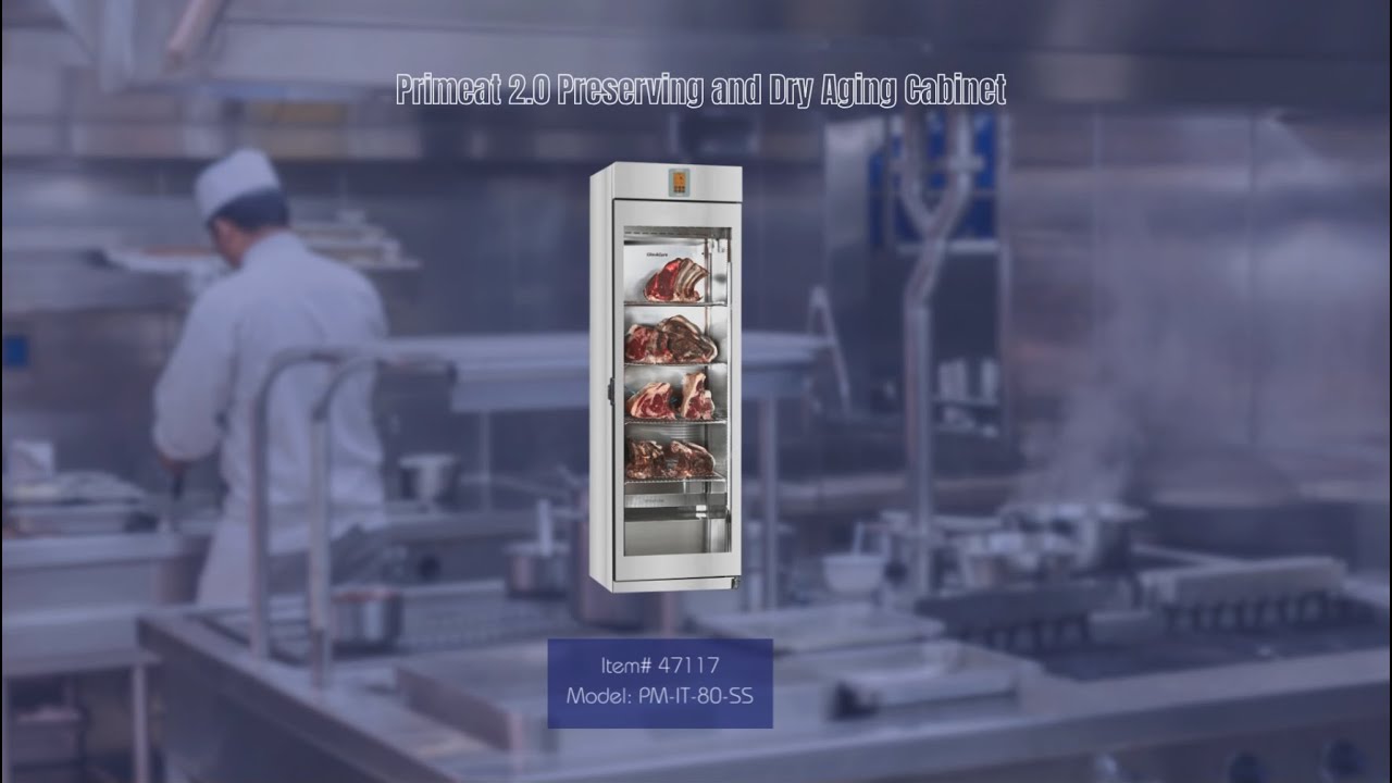 Video thumbnail for Primeat 80 Kg (176 lb) 2.0 Meat Edition Preserving and Dry Aging Cabinet Standard – Silver