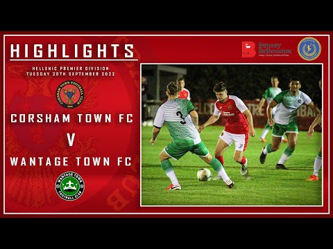 Corsham Town FC 4 V 0 Wantage Town FC - Hellenic Premier Match Highlights
