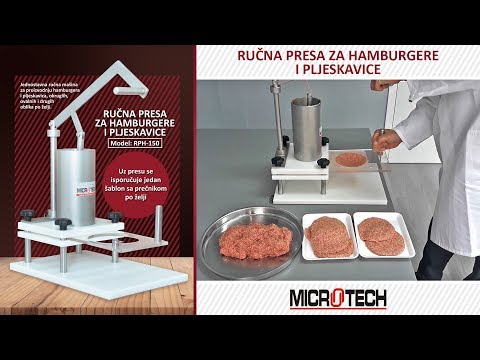 Ručna presa za hamburgere i pljeskavice RPH-150