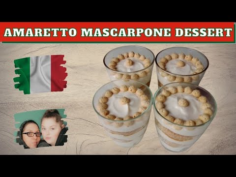 Amaretto Mascarpone Dessert with Amarettini - Recipe (150 subs)