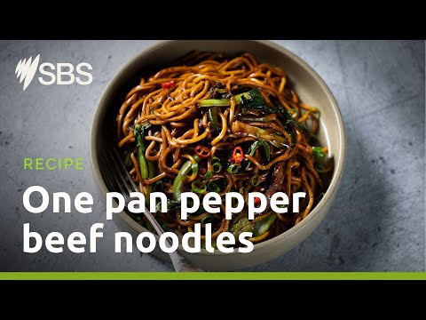 Black pepper beef noodles | The Cook Up with Adam Liaw