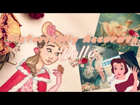Painting an 18th Century Belle 🥀 Historically Accurate Disney Princess 🥀 Gouache 🥀 Paint with Me