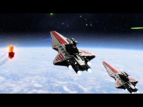 Epic Cinematic Space Battles - STAR WARS EMPIRE AT WAR REMAKE AI Battles