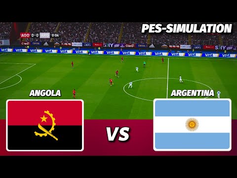 LIVE🔴| ANGOLA vs ARGENTINA - International Friendlies 2025 | PES 21 Simulation