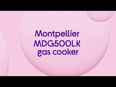 Montpellier MDG500LK 50 cm Gas Cooker - Black - Quick Look