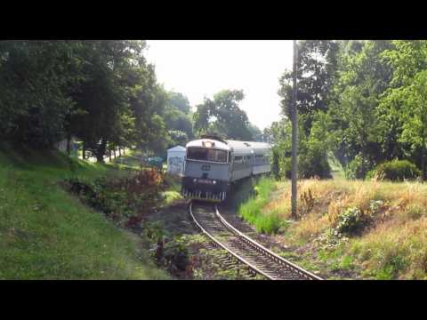 754.016 přijíždí se zpožděným R 663 do Třebíče