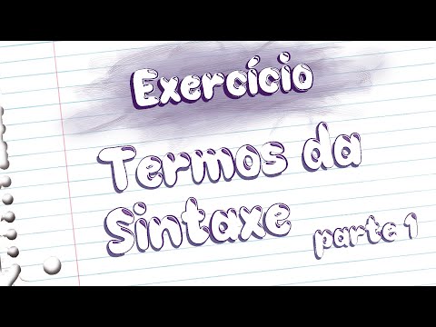 Exercises - Syntax Terms [Prof Noslen]