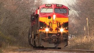 preview picture of video 'KCS 4783 East - a Southern Belle by Pingree Grove on 11-9-2014'