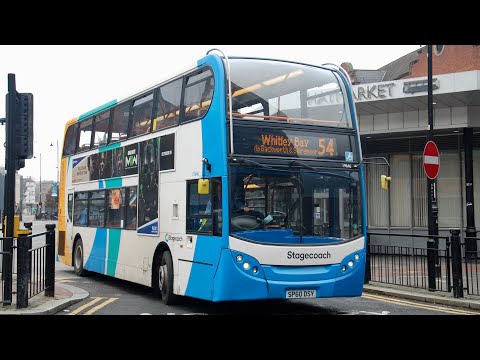 Full Route: Stagecoach North East service 54 | Whitley Bay to Newcastle | 19646/SP60DSY