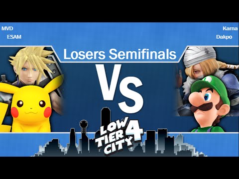 LTC4 - MVD + ESAM vs Karna + Dakpo - Losers Semifinals Smash 4