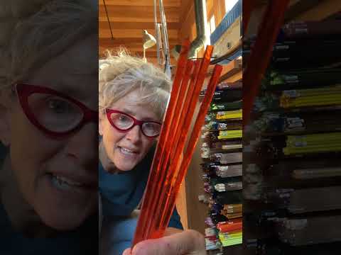 Flashback to 1997 when I used flat glass strips to make beads.