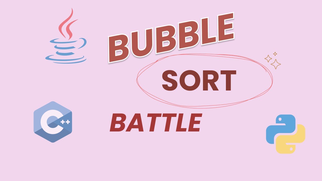Bubble Sort in Python, Java & C++ | Same Algorithm, Different Code