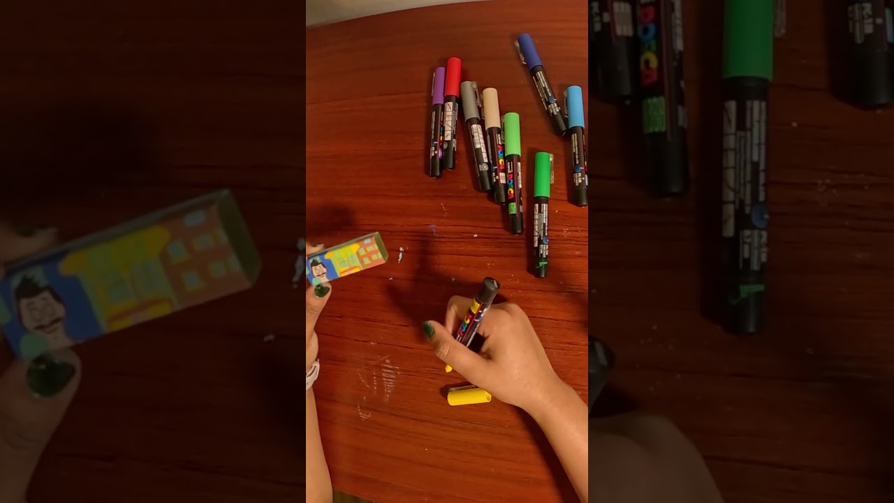 Check out this Bob&rsquo;s Burgers Jenga art using Posca marker. #shorts #jenga #posca #bobsburgers #art