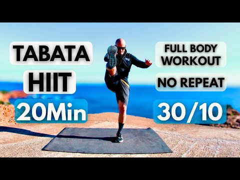 Tabata HIIT 20MIN / NO REPEAT Full Body workout / Tabata 30/10
