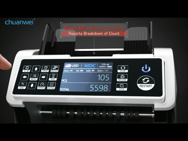 Mix Value Counting Machine - Dual CIS Currency Value Counter Trader ...