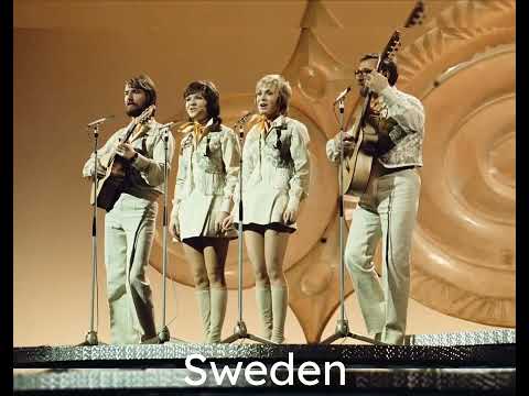 Eurovision 1971. Sweden 🇸🇪 | Rehearsal | Family Four-Vita vidder.