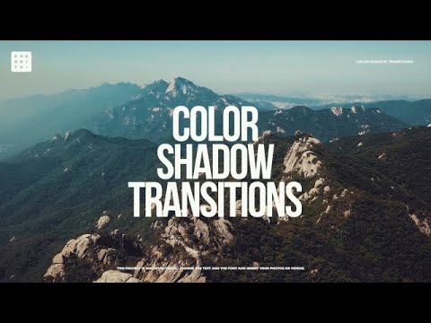 Color Shadow Transitions After Effects Templates