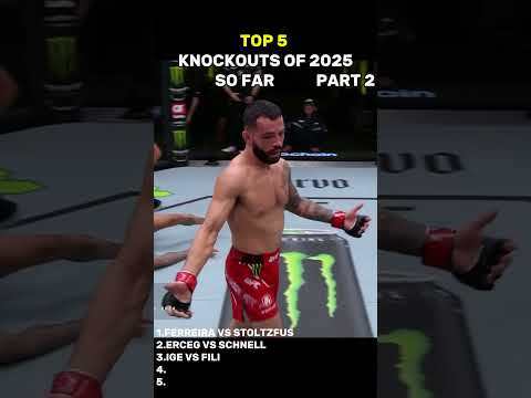 TOP 5 KNOCKOUTS OF 2025 PART 2 ! ! #ko