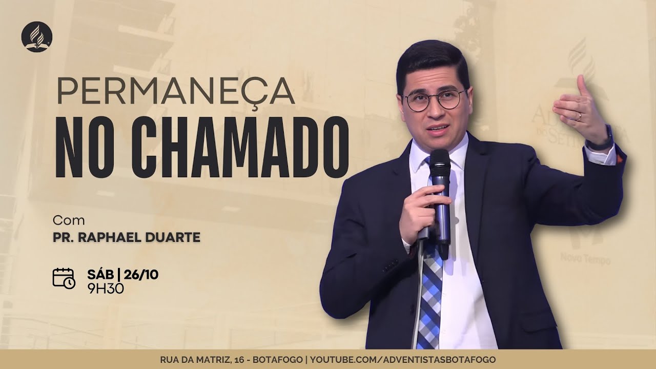 CULTO AO VIVO | PERMANEÇA NO CHAMADO | Pr. Raphael Duarte | Sábado - 25/10/2024