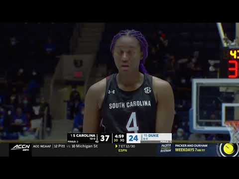 Aliyah Boston vs Duke 19 PTS 4 BLKS           12.15.21